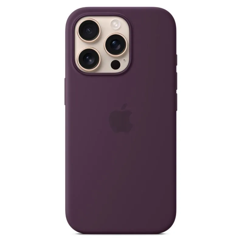 Силиконовый чехол MagSafe для iPhone 16 Pro Сливовыйphoto0