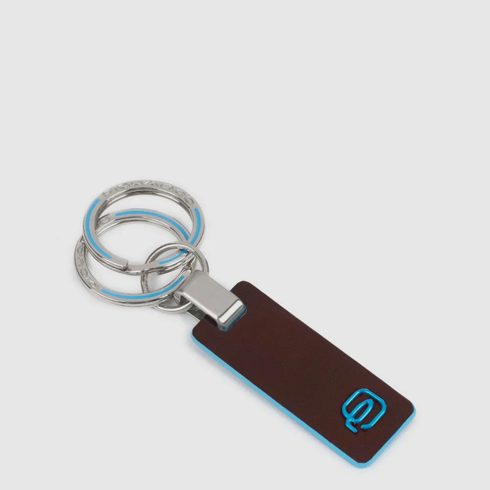 Кожаный брелок для ключей с двумя кольцами Piquadro PC3755B2/MO, коричневыйphoto0