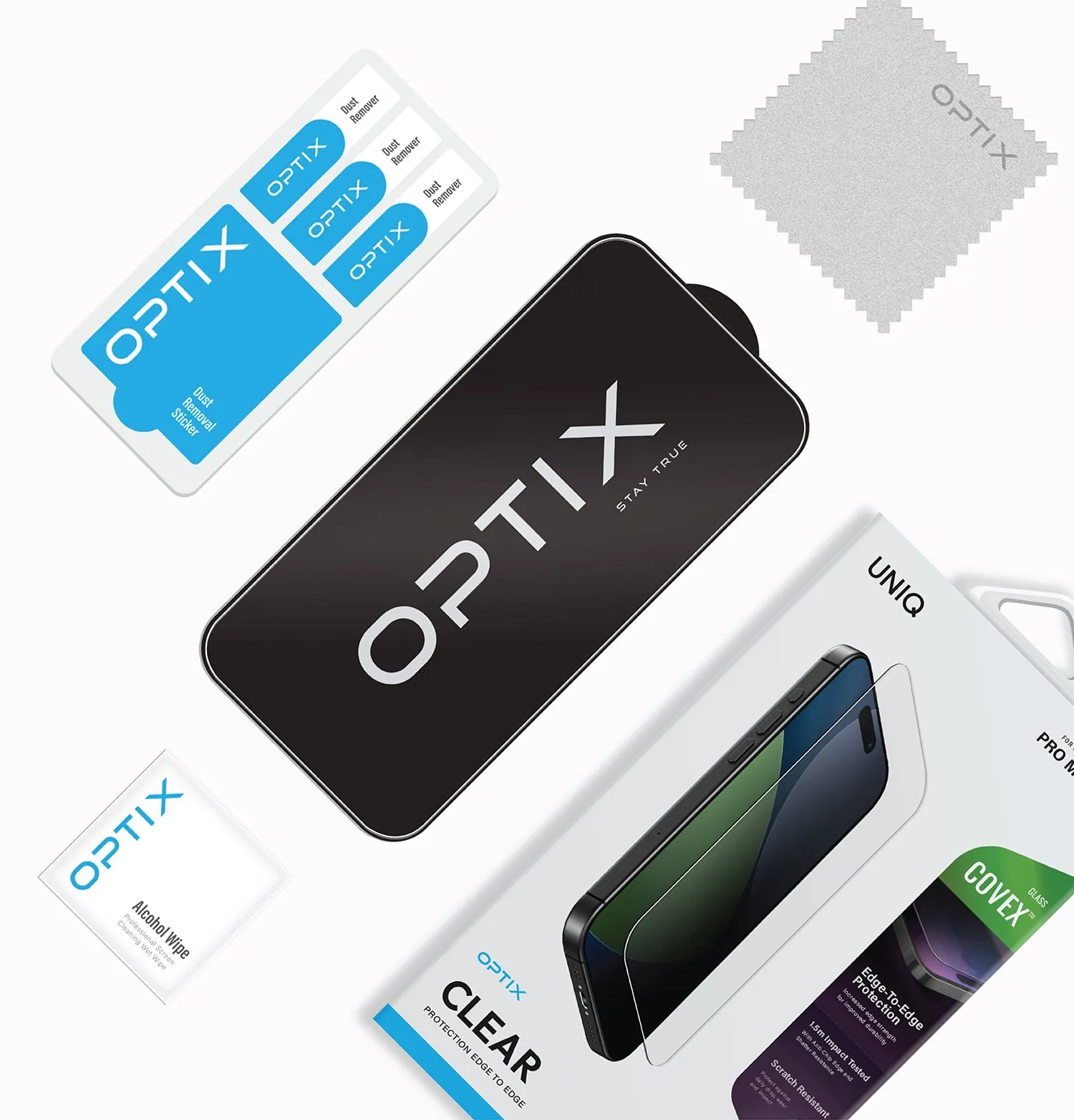 Защитное стекло UNIQ Optix Covex™ Clear Clarity для iPhone 17photo4