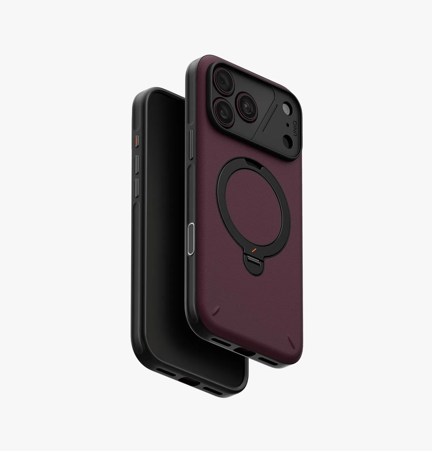 Чехол UNIQ Elix 360 Kickstand Leather для iPhone 18 Pro Max, черный (Charcoal Grey)photo7