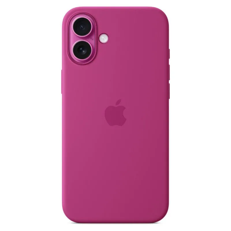 Силиконовый чехол MagSafe для iPhone 16 Plus Фуксияphoto2