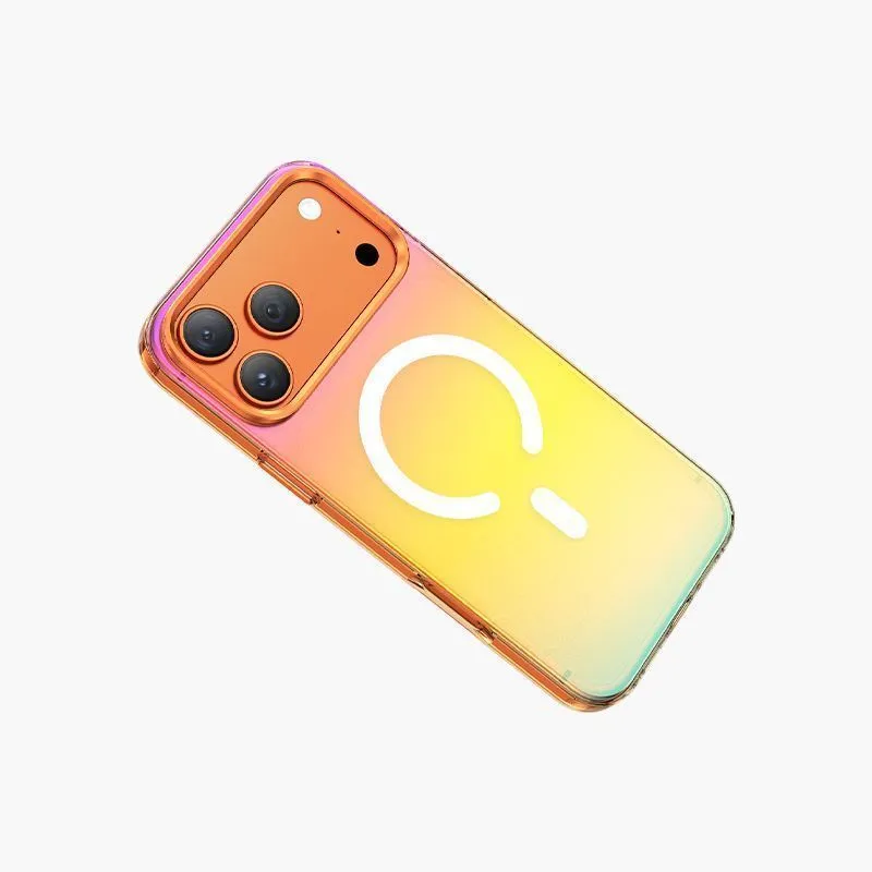 Чехол защитный KEEPHONE RAINBOW для iPhone 17 Pro / iPhone 18 Pro, градиентный сияющий серебристыйphoto2