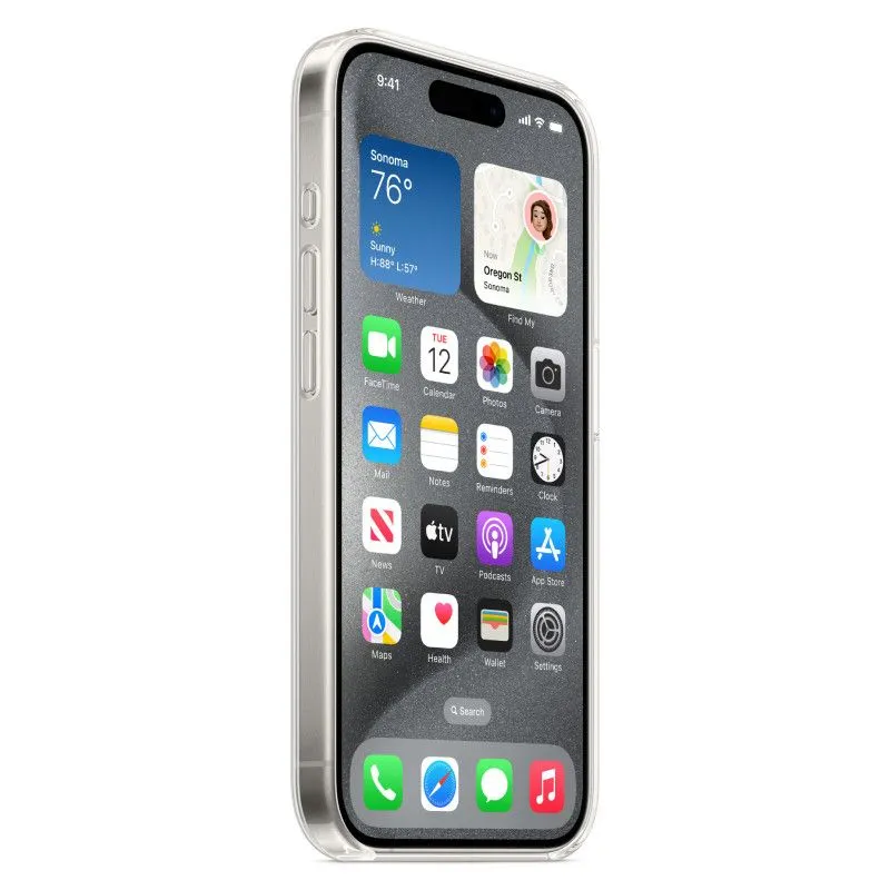 Пластиковый прозрачный чехол MagSafe для iPhone 15 Prophoto3