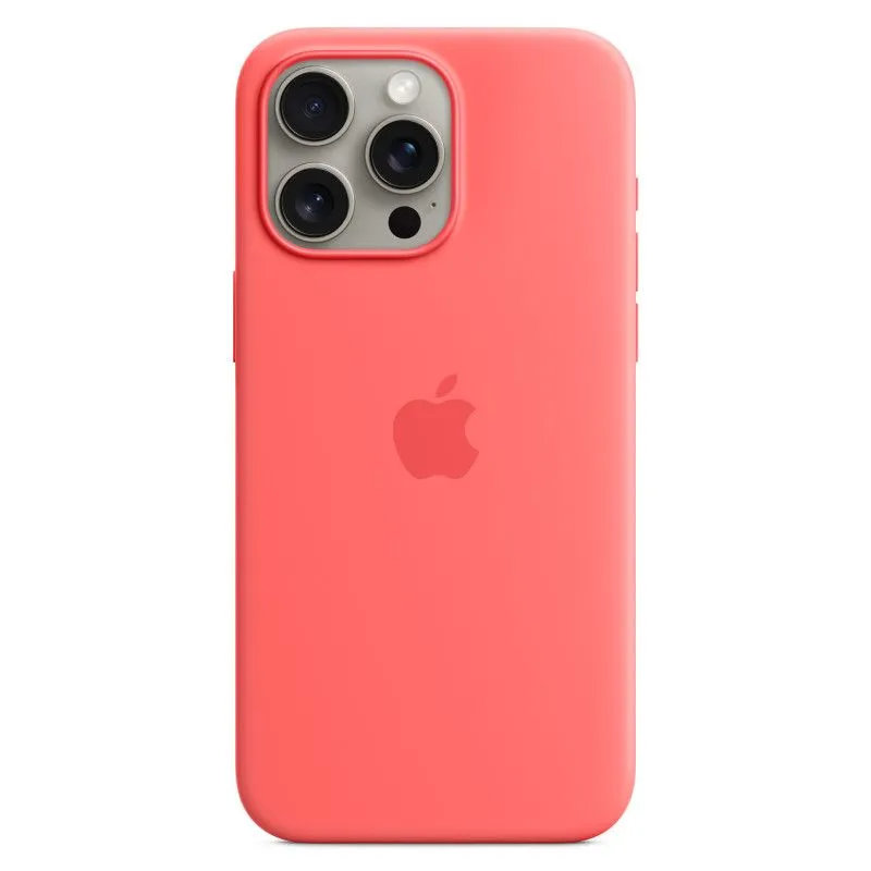 Силиконовый чехол MagSafe для iPhone 15 Pro Max Гуаваphoto1