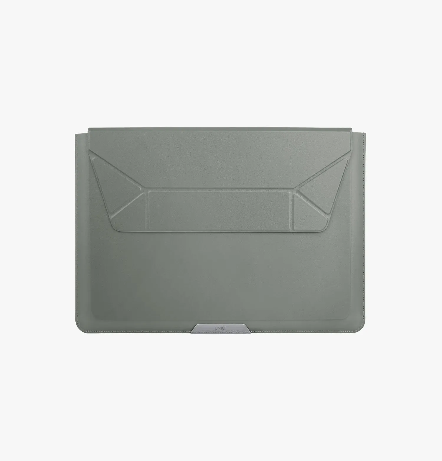 Чехол-конверт UNIQ Oslo Foldable Stand Leather для ноутбуков до 14", желтый (Mustard)photo5