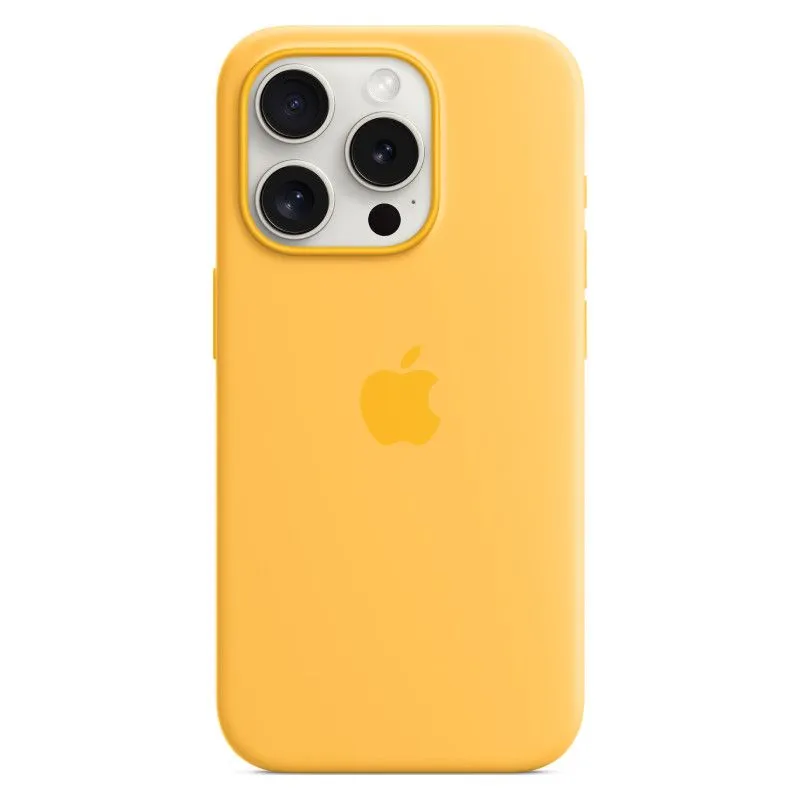 Силиконовый чехол MagSafe для iPhone 15 Pro Желтыйphoto1
