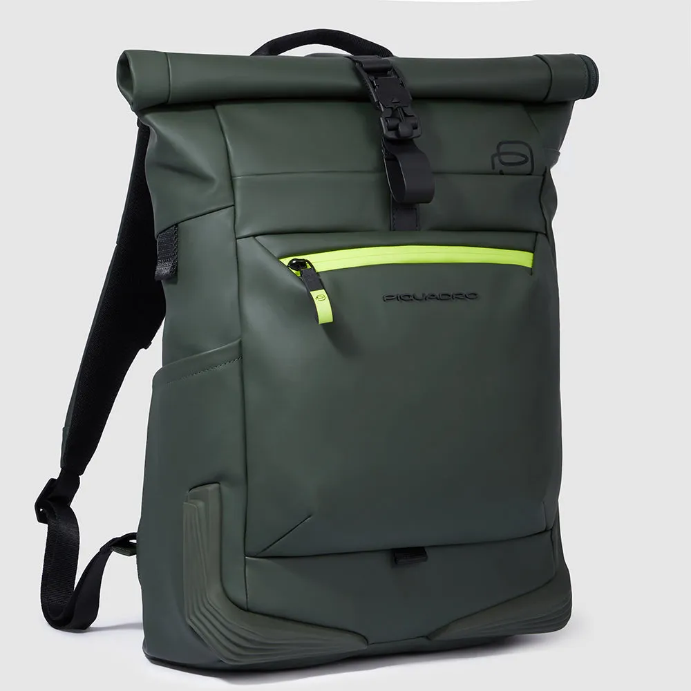 Рюкзак для ноутбука 15,6" ролл-топ, водоотталкивающий Piquadro CA6291C2OW/VE, зелёныйphoto1