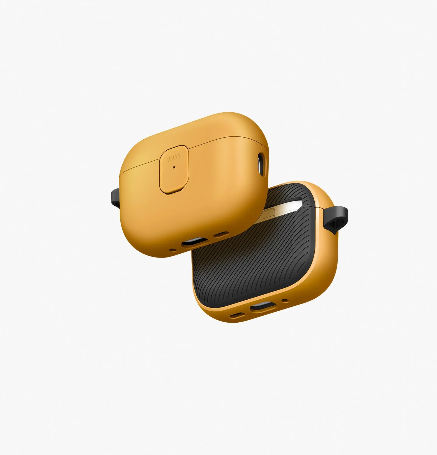 Чехол UNIQ Clyde для AirPods Pro (3rd Gen), серый / желтый (Racingyellow Darkgrey)photo0