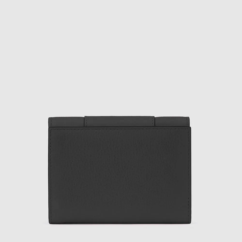 Женский кошелёк из кожи, 6 карт, RFID-защита Piquadro PD5216W92R/N, чёрныйphoto2