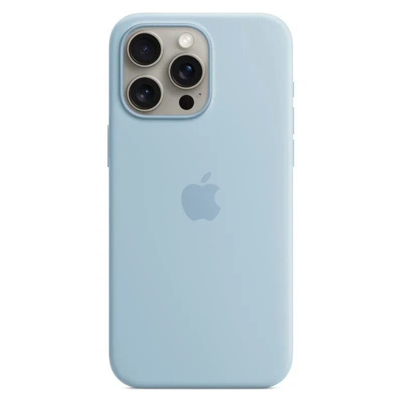 Силиконовый чехол MagSafe для iPhone 15 Pro Max Светло-синийphoto1