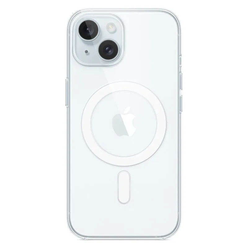 Пластиковый прозрачный чехол MagSafe для iPhone 15photo0