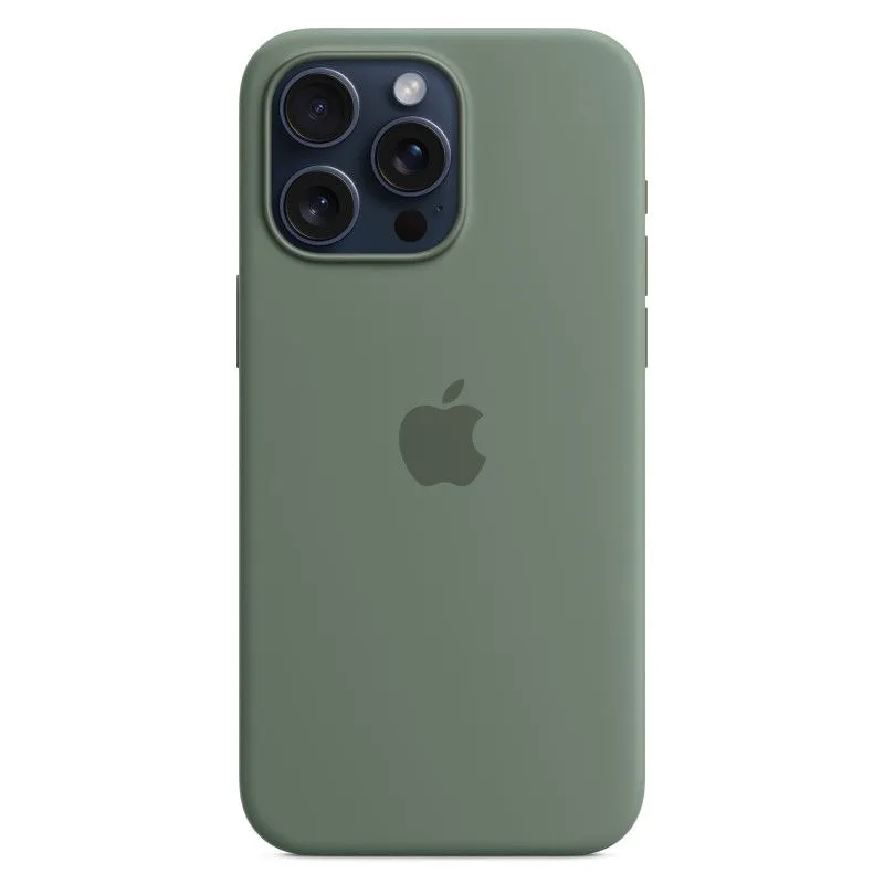 Силиконовый чехол MagSafe для iPhone 15 Pro Max Кипарисphoto3