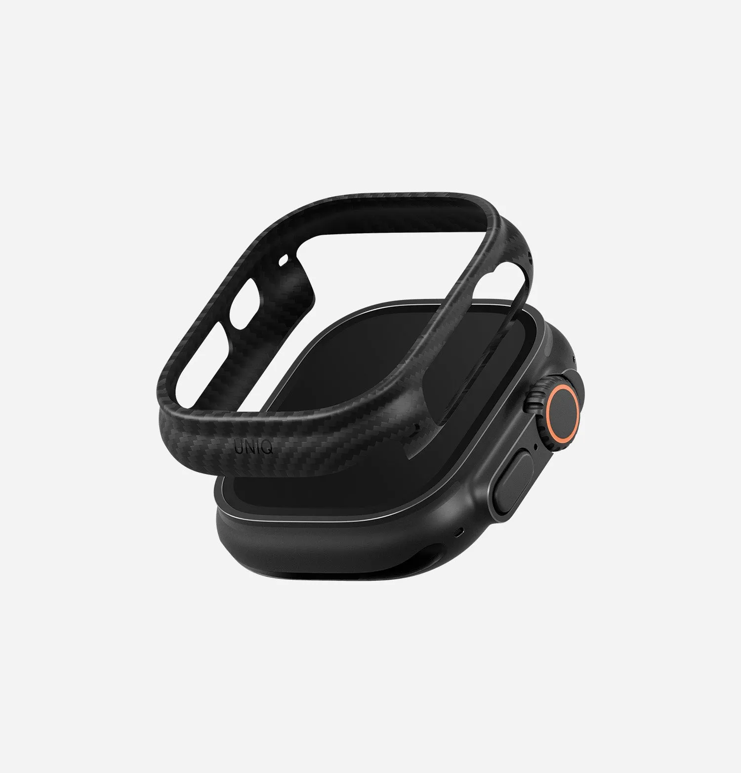 Чехол UNIQ Keva Verge для Apple Watch 49 мм, черный (Carbon Black)photo0