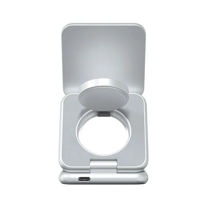Зарядная станция Magssory Fold 3 в 1 для Samsung Silverphoto2