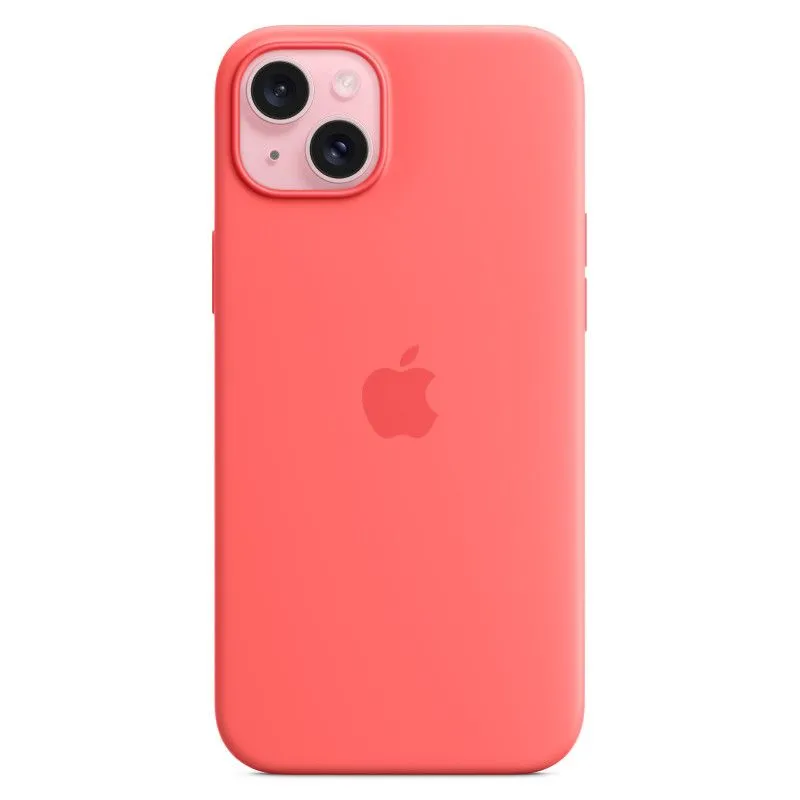 Силиконовый чехол MagSafe для iPhone 15 Plus Гуаваphoto3