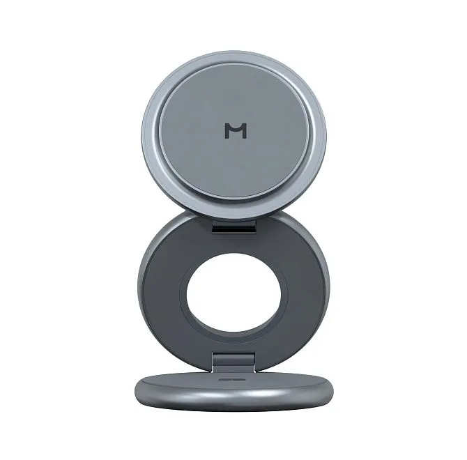 Зарядная станция 3 в 1 Magssory Signature Disc Pro для Apple Qi2 Midnightphoto0