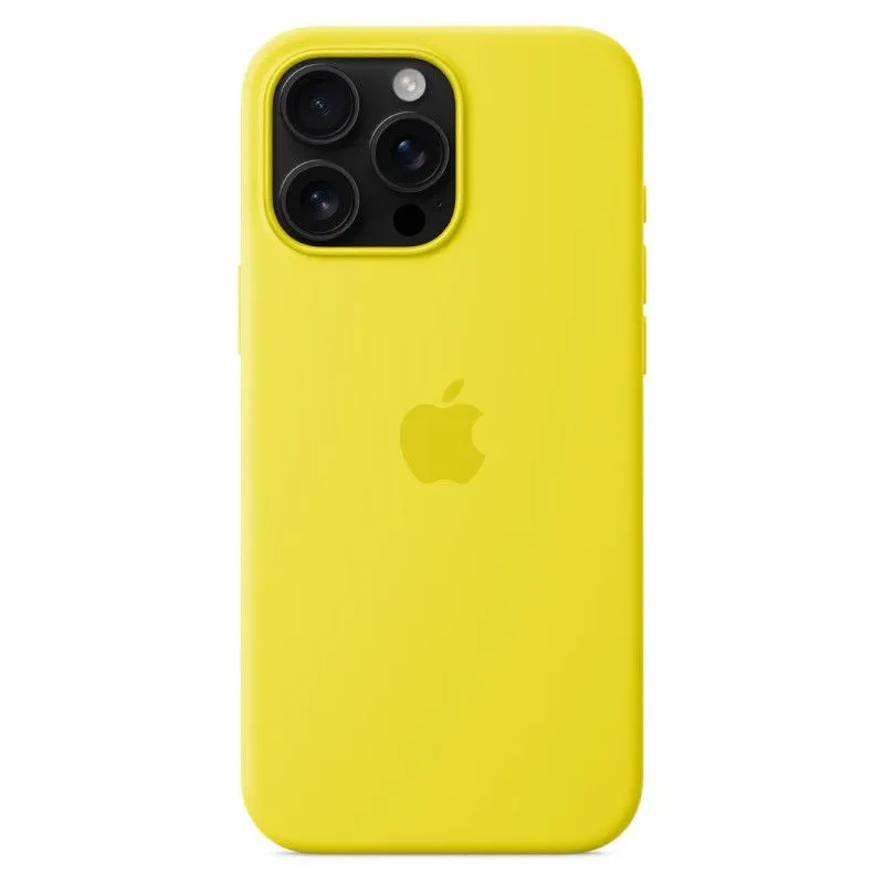 Силиконовый чехол MagSafe для iPhone 16 Pro Max Желтыйphoto2