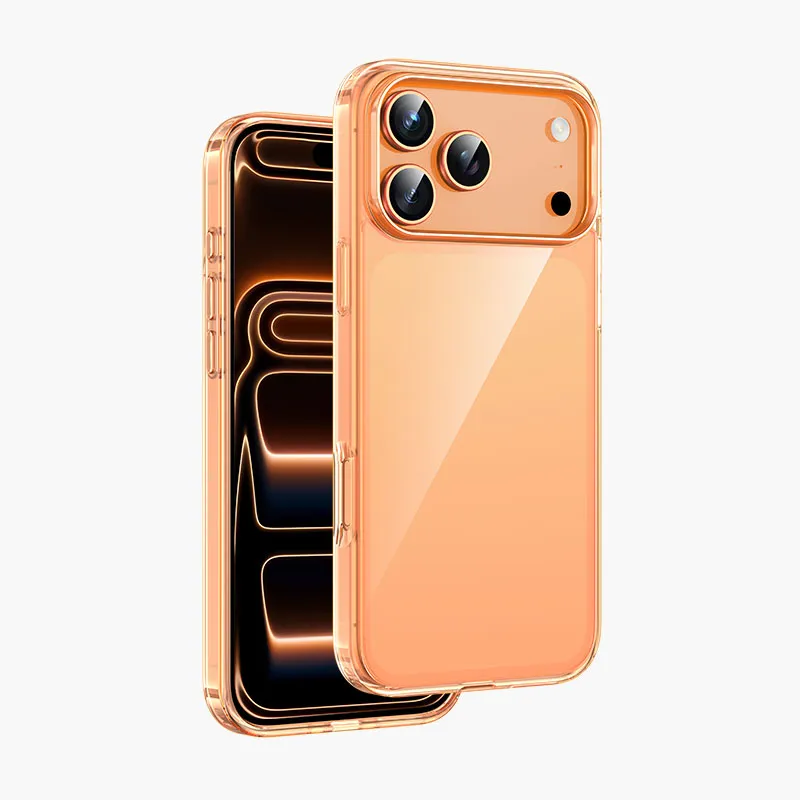 Чехол защитный KEEPHONE HYBRID CLEAR для iPhone 17 Pro / iPhone 18 Pro, космический оранжевыйphoto0