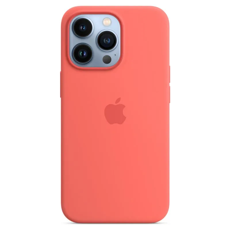 Силиконовый чехол MagSafe для iPhone 13 Pro Розовый помелоphoto2