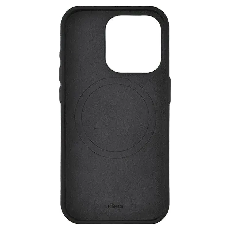 Чехол uBear Capital Leather Case MagSafe для iPhone 15 Pro Черныйphoto1