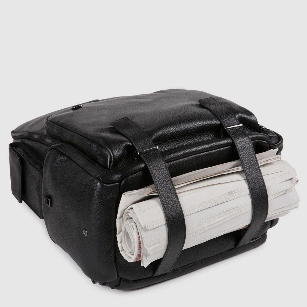 Кожаный рюкзак для ноутбука 15,6" Fast Check Piquadro CA5552MOS/N, чёрныйphoto7