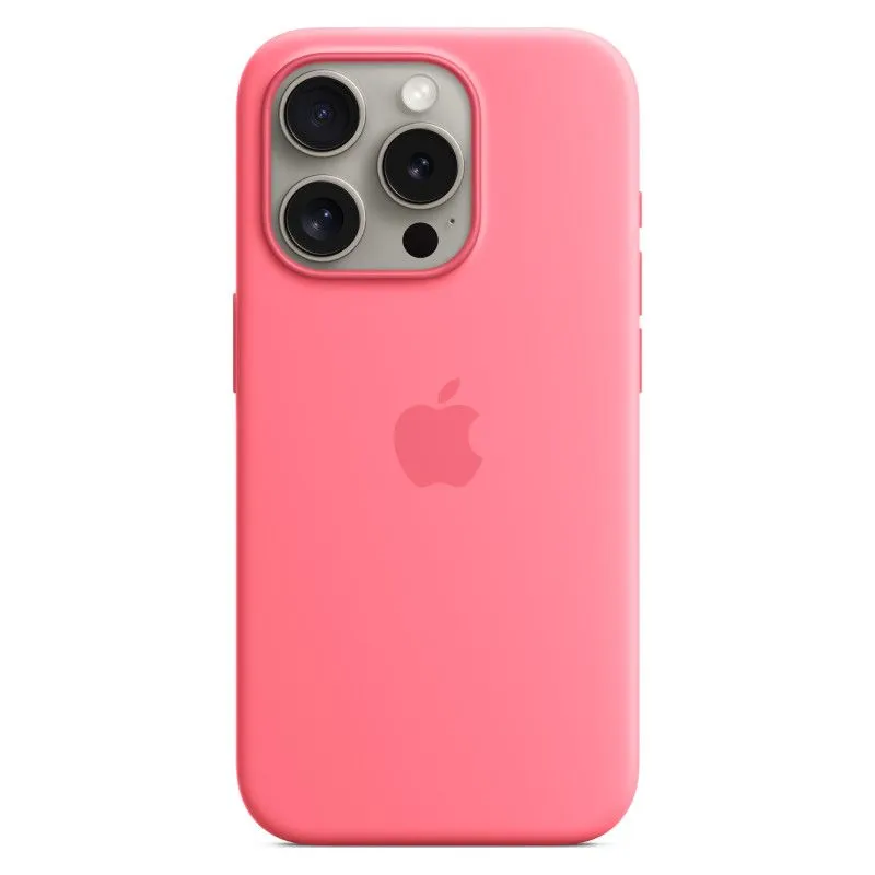 Силиконовый чехол MagSafe для iPhone 15 Pro Розовыйphoto2