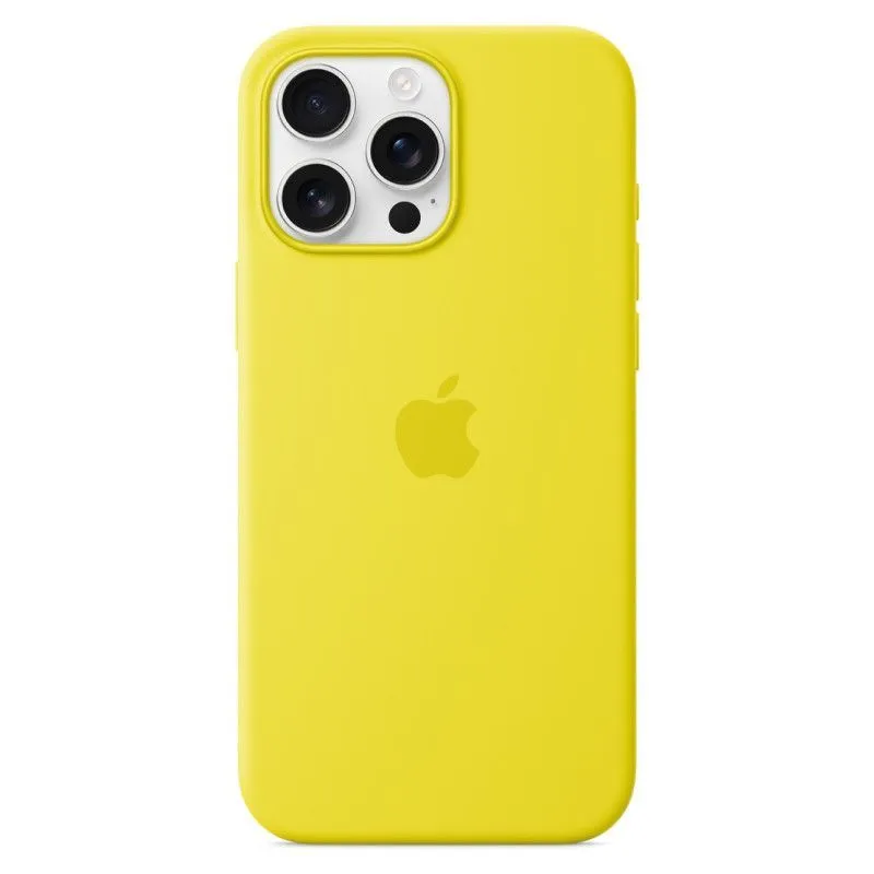 Силиконовый чехол MagSafe для iPhone 16 Pro Max Желтыйphoto0