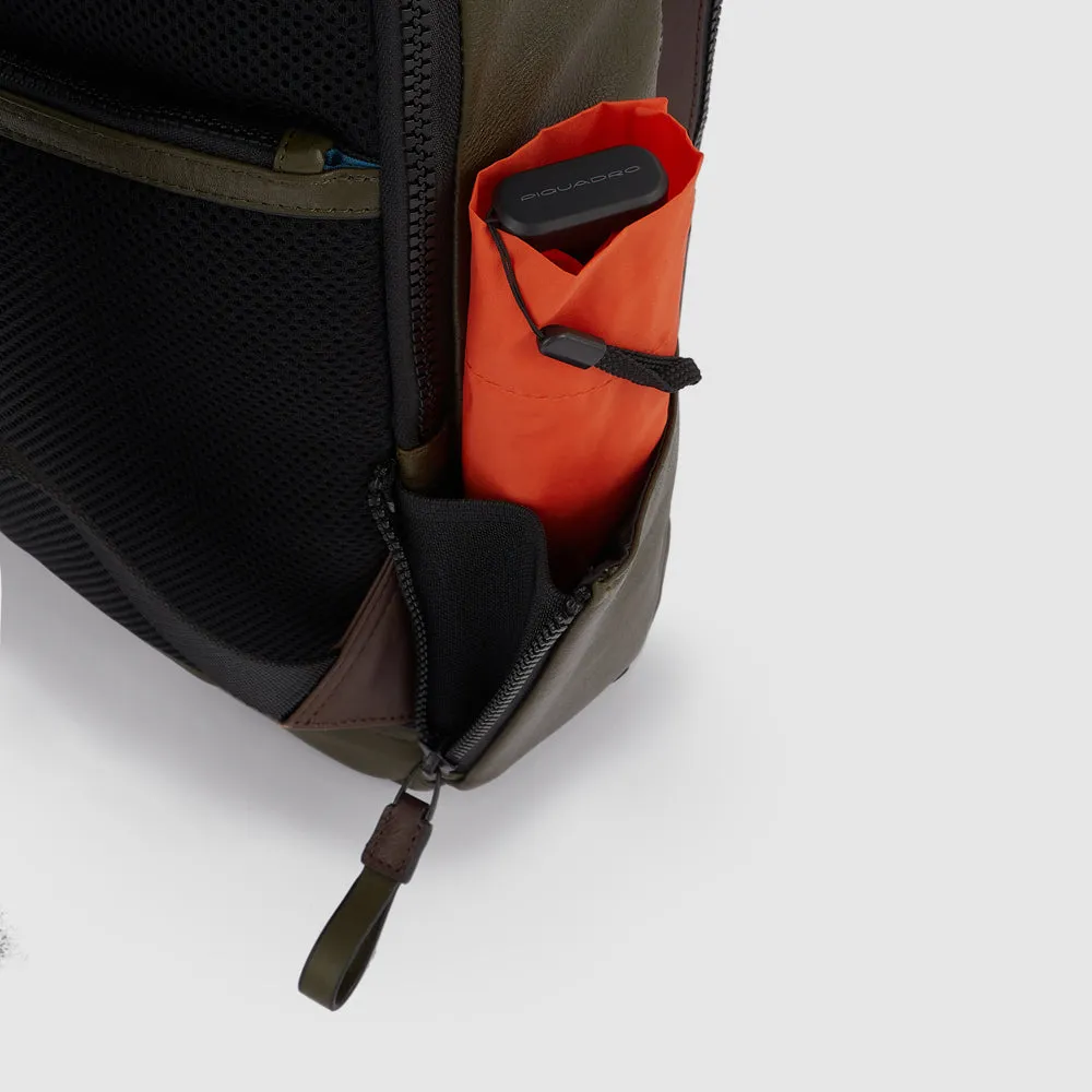 Кожаный рюкзак для ноутбука 14" с RFID-защитой Piquadro CA3869AP/N, чёрныйphoto2