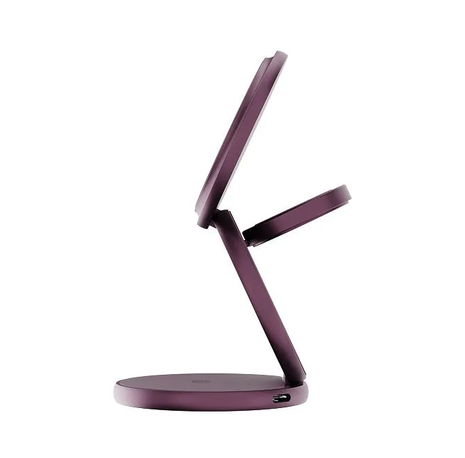 Зарядная станция 3 в 1 Magssory Signature Disc Ultra для Apple Burgundyphoto3