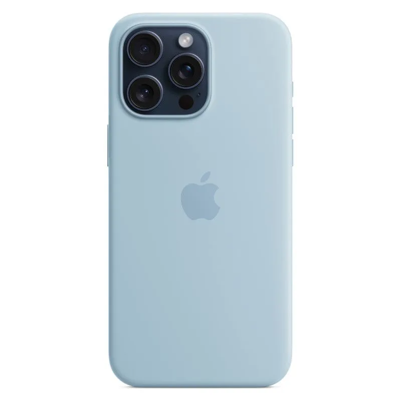 Силиконовый чехол MagSafe для iPhone 15 Pro Max Светло-синийphoto0