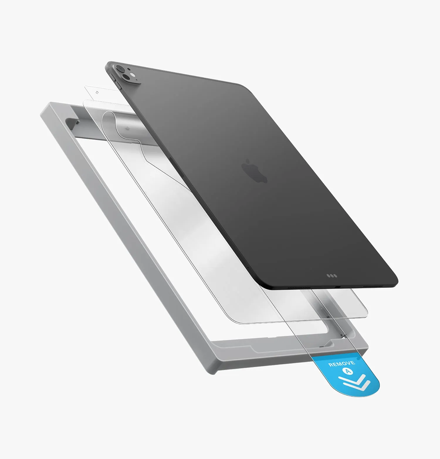 Защитное стекло UNIQ Optix EXOFit™ Clear Glass для iPad Air 11" M2-M3 (2024)photo3