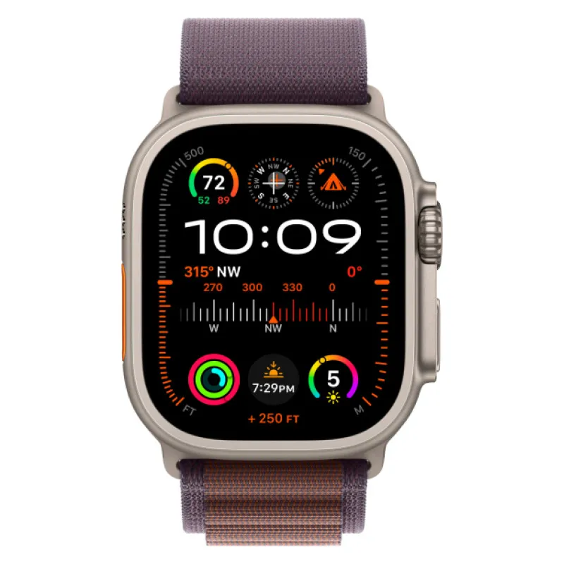 Apple Watch Ultra 2023 GPS + Cellular, 49 мм корпус из титана, ремешок Alpine цвета Индигоphoto1
