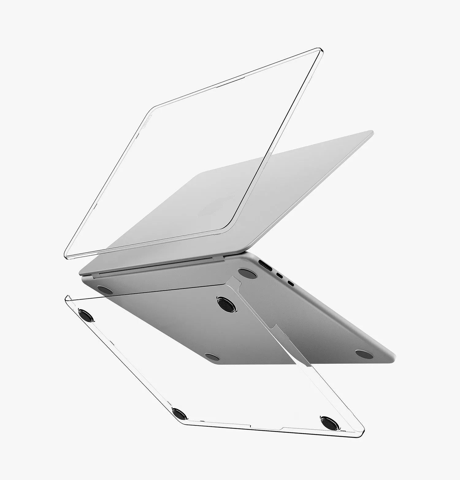 Чехол UNIQ Vero для MacBook Air 13" (M2-M5 2026), прозрачный (crystalclear)photo1