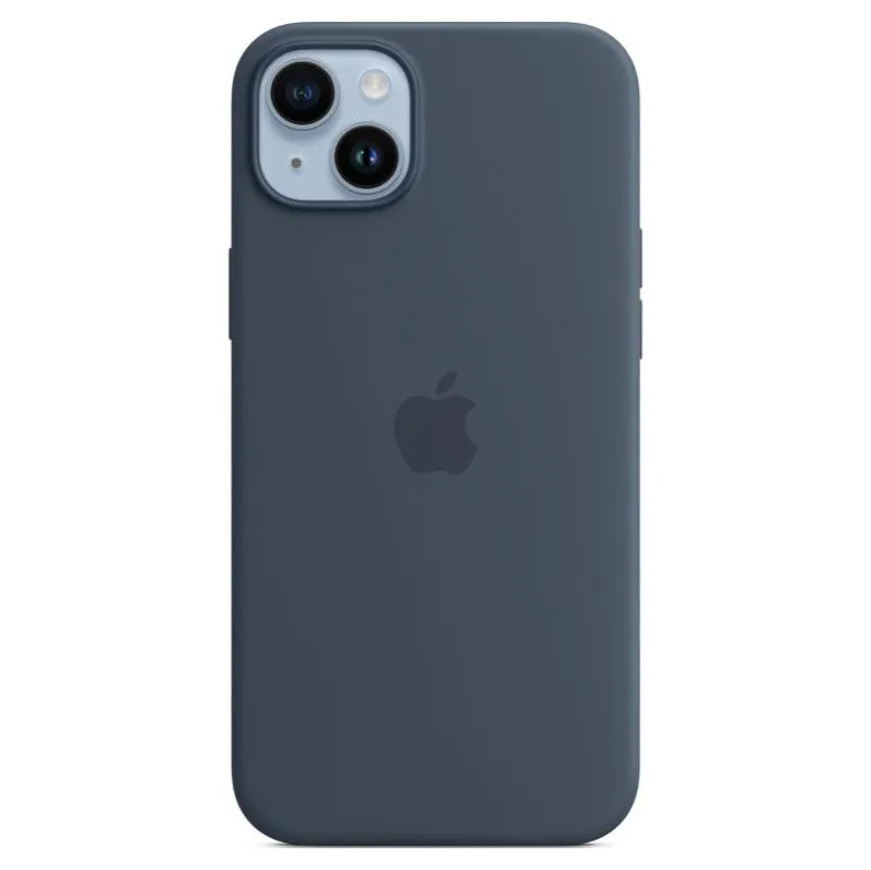 Силиконовый чехол MagSafe для iPhone 14 Plus Синий штормphoto0