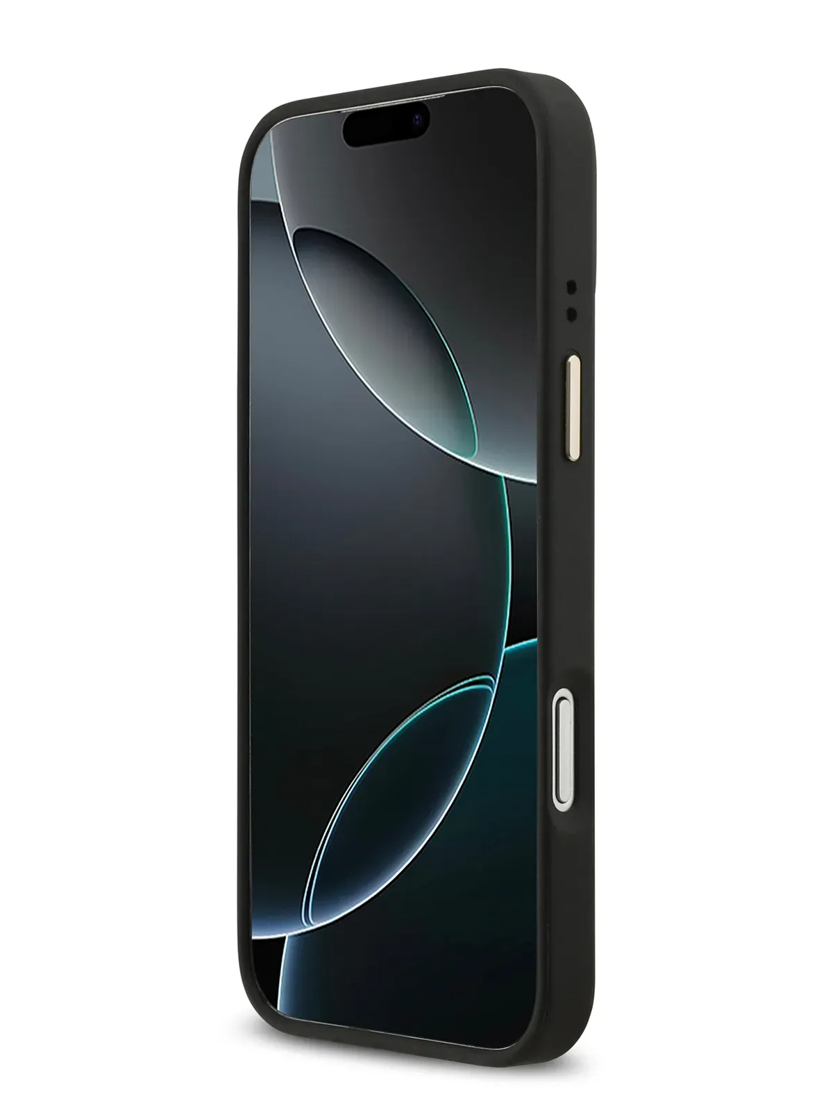 Чехол Guess на iPhone 17 Pro Max,  Leather, MagSafe, черный, Diamondphoto3