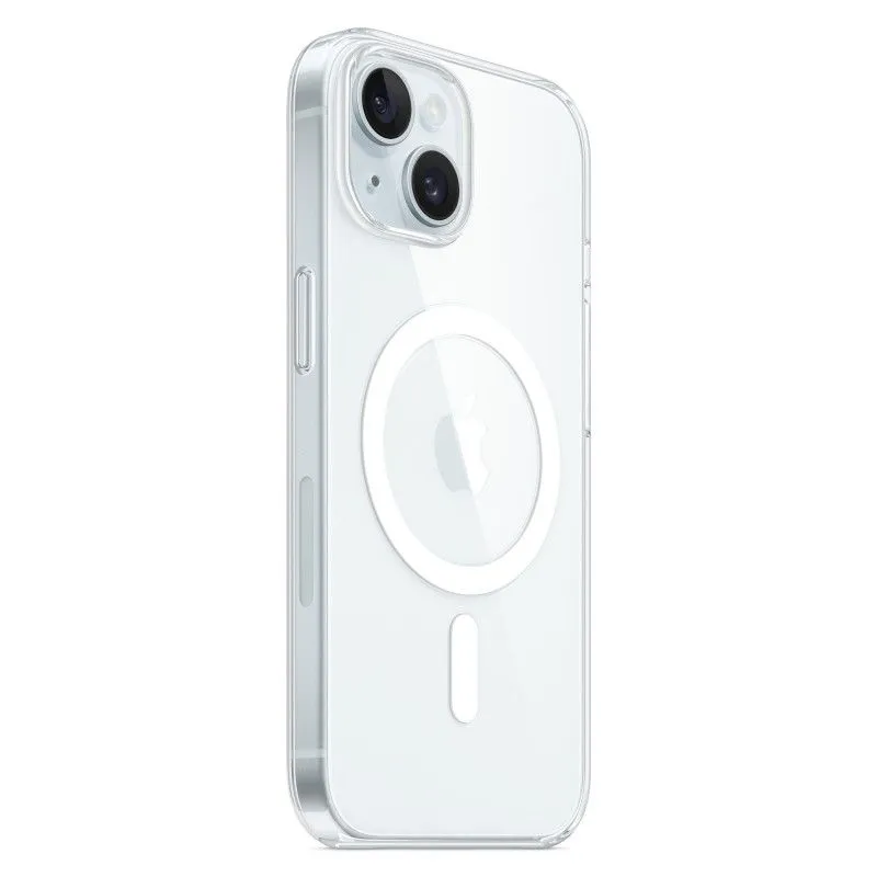 Пластиковый прозрачный чехол MagSafe для iPhone 15photo2