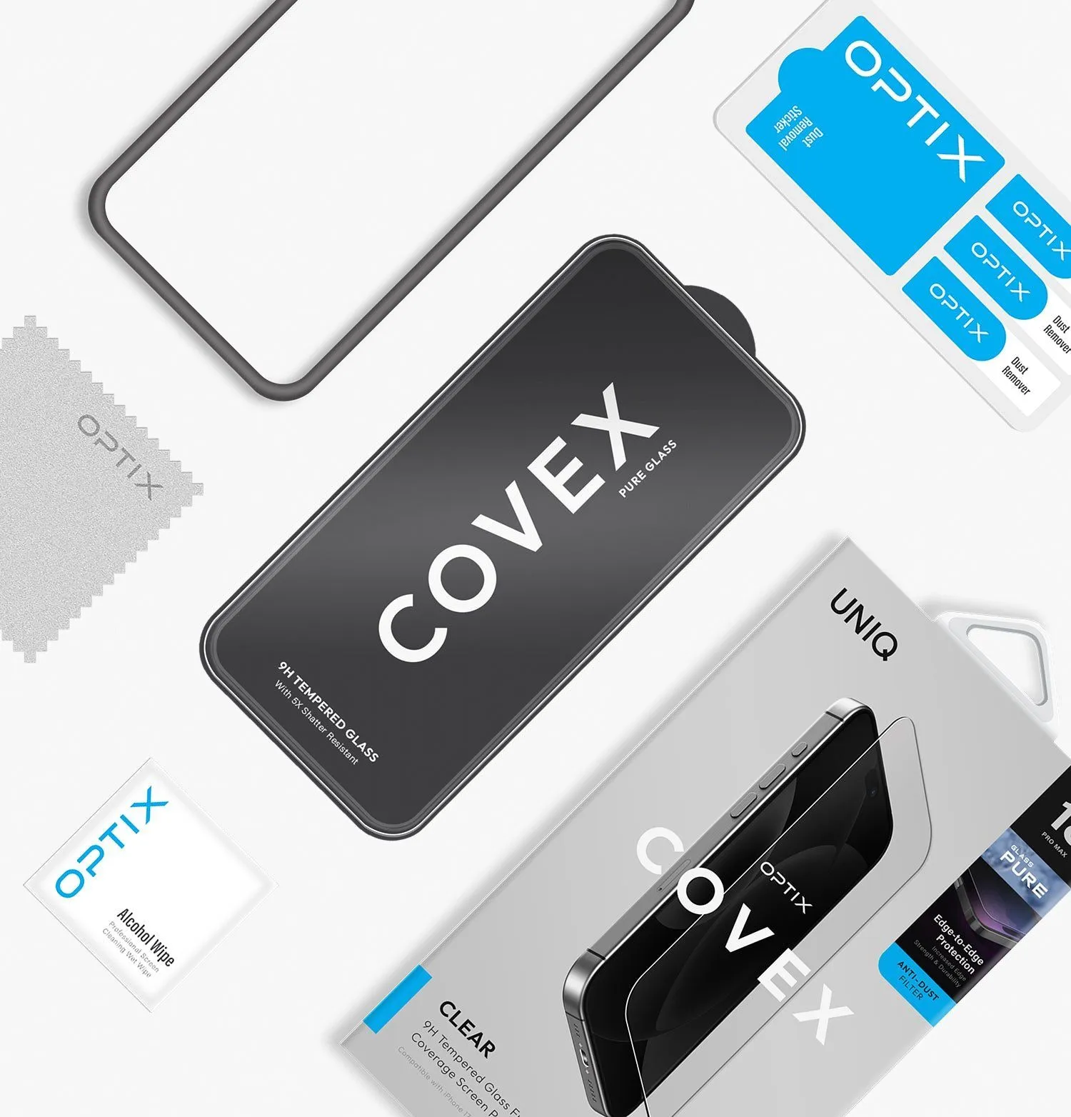 Защитное стекло UNIQ Optix Covex™ Clear для iPhone 18 Pro Maxphoto4