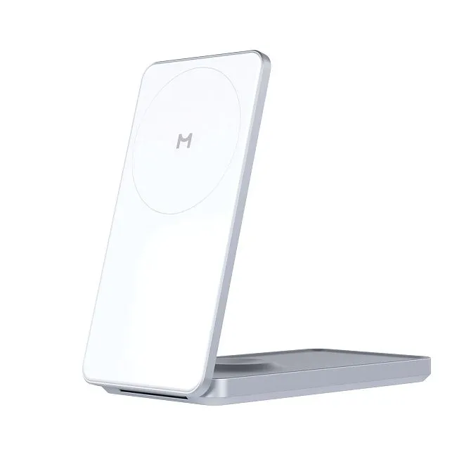 Беспроводное зарядное устройство Magssory Flip 3 в 1 Whitephoto1
