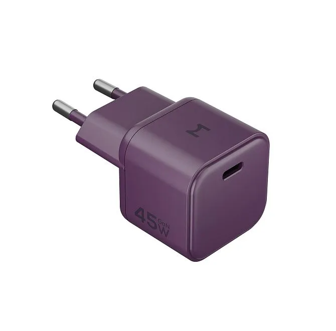 Компактное сетевое зарядное устройство Magssory Nano 45W GaN Burgundyphoto3