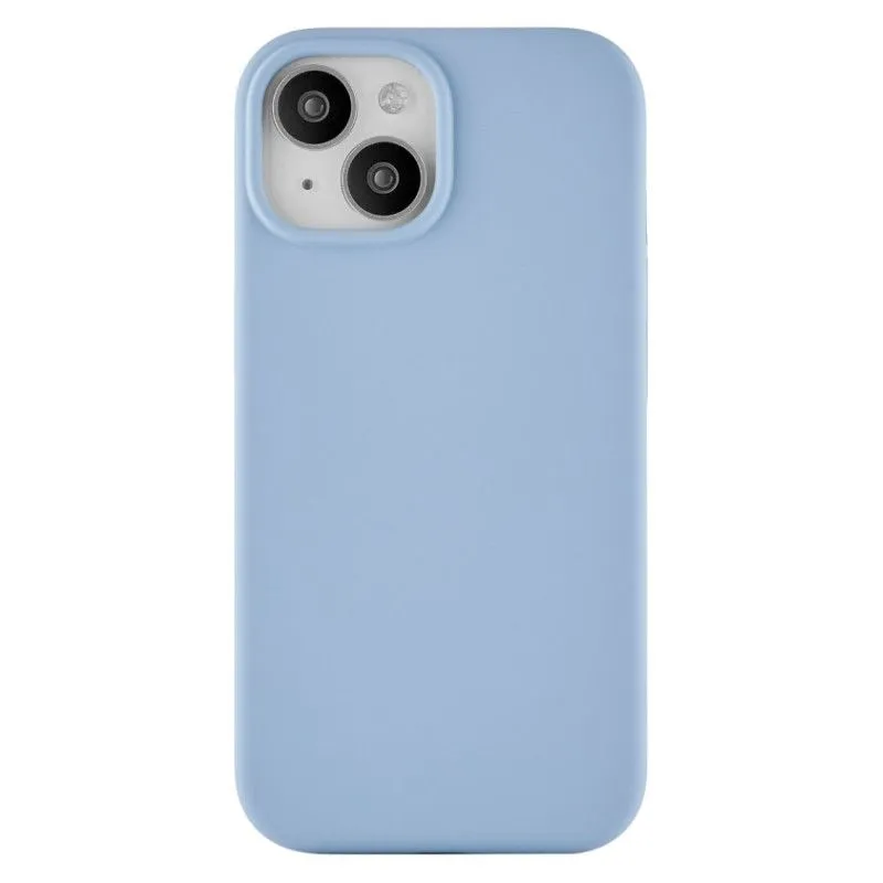 Силиконовый чехол uBear Touch Mag Case для iPhone 15 Plus Голубойphoto0