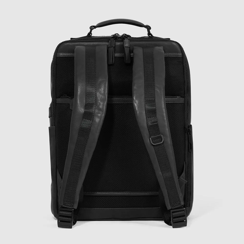 Кожаный рюкзак для ноутбука 15,6" с антикражным тросом Piquadro CA4818AP/N, чёрныйphoto2
