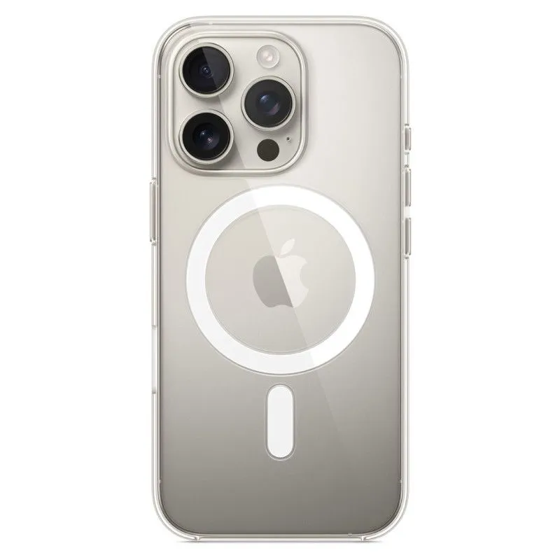 Пластиковый прозрачный чехол MagSafe для iPhone 16 Prophoto1