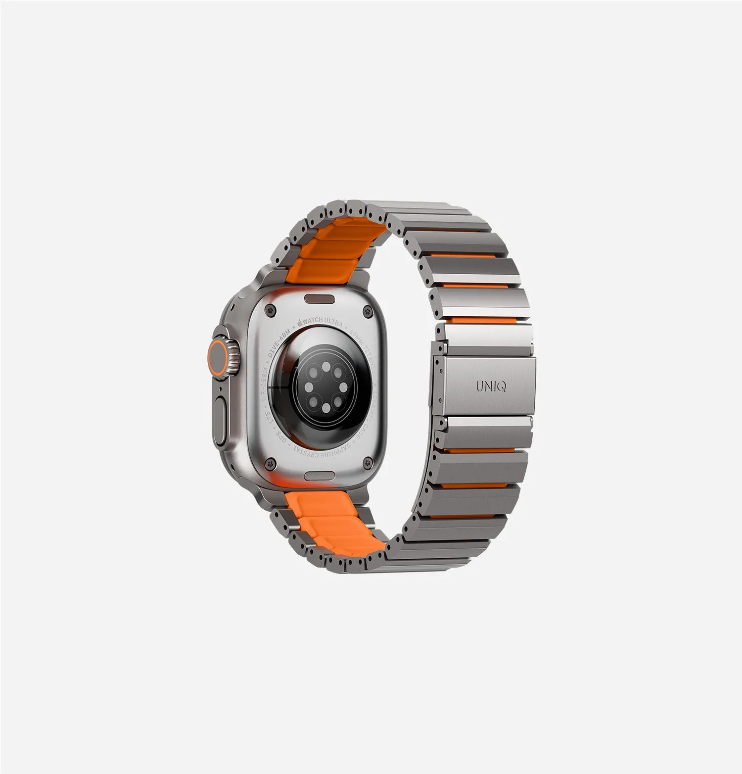 Ремешок UNIQ Strova Flex для Apple Watch 49/46/45/44 мм, зеленый / желтый (Titaniumsilver Limegreen)photo11