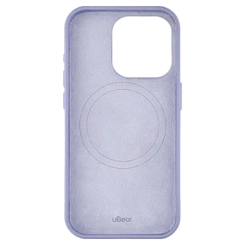 Чехол uBear Capital Leather Case MagSafe для iPhone 15 Pro Лавандовыйphoto1