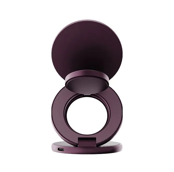 Зарядная станция 3 в 1 Magssory Signature Disc Ultra для Apple Burgundyphoto4