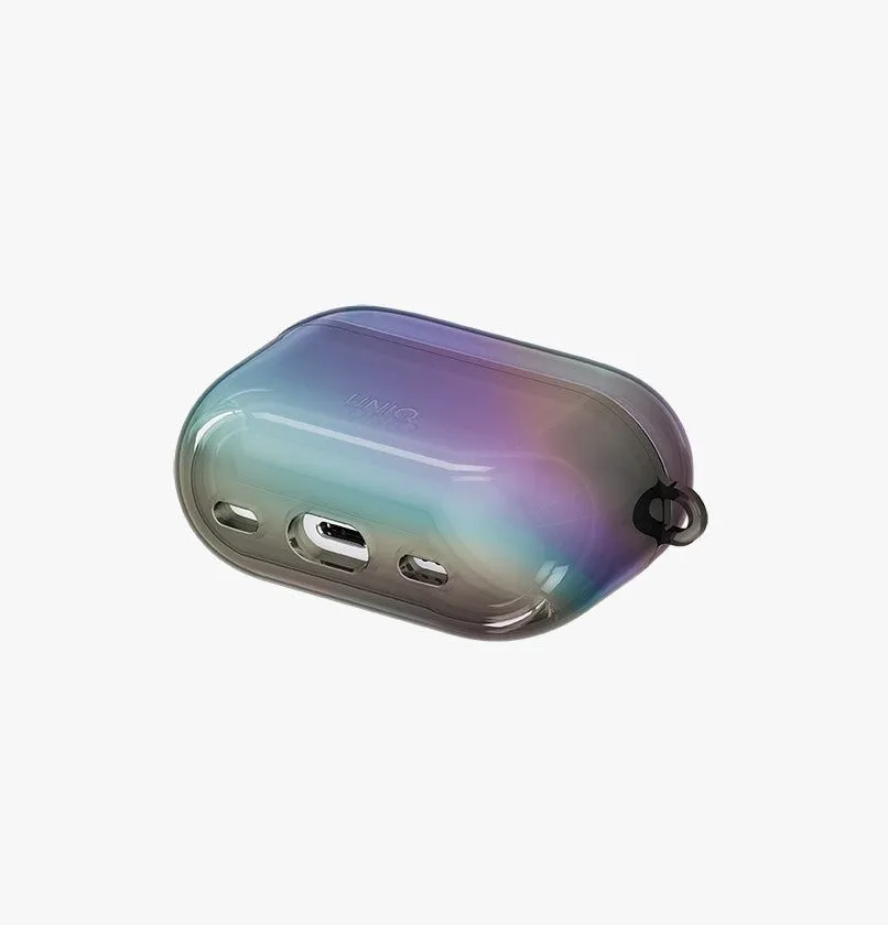 Чехол UNIQ Iridescia для AirPods Pro (2nd Gen) / AirPods Pro (1st Gen), голографический темный (midnight quartz)photo4