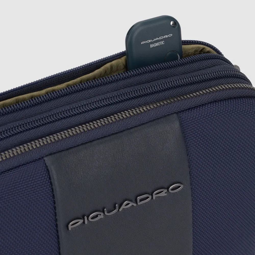 Мужской клатч из переработанной ткани с RFID-защитой Piquadro AC5940BR2R/BLU, синийphoto2
