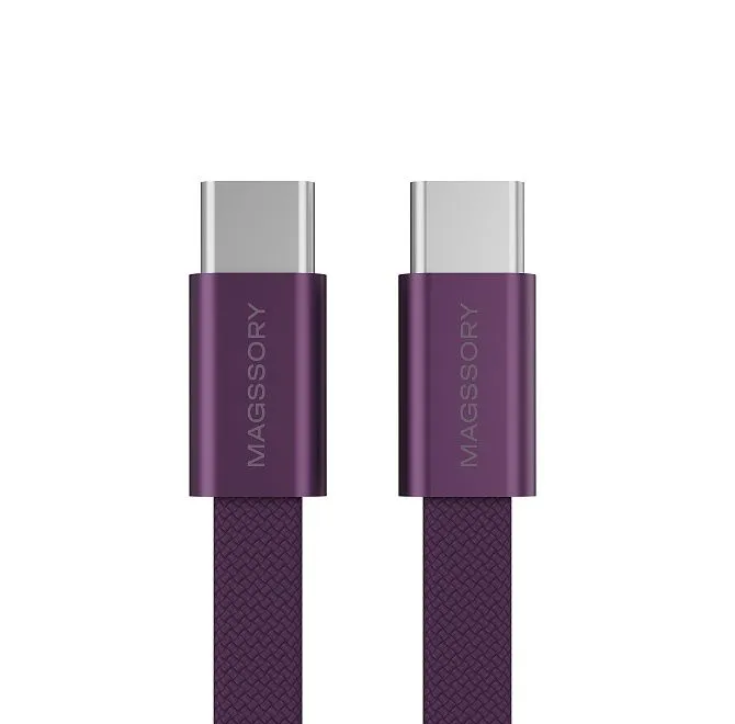 Магнитный кабель Magssory Edge C 60W USB-C, 1,2м Burgundyphoto3