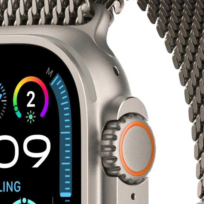 Apple Watch Ultra 2024 GPS + Cellular, 49 мм корпус из титана, браслет миланская петляphoto2