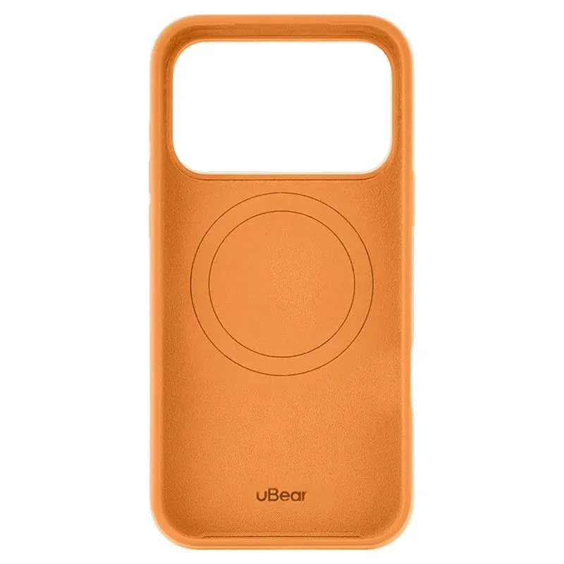 Силиконовый чехол uBear Touch Mag Case для iPhone 18 Pro/17 Pro Оранжевыйphoto3
